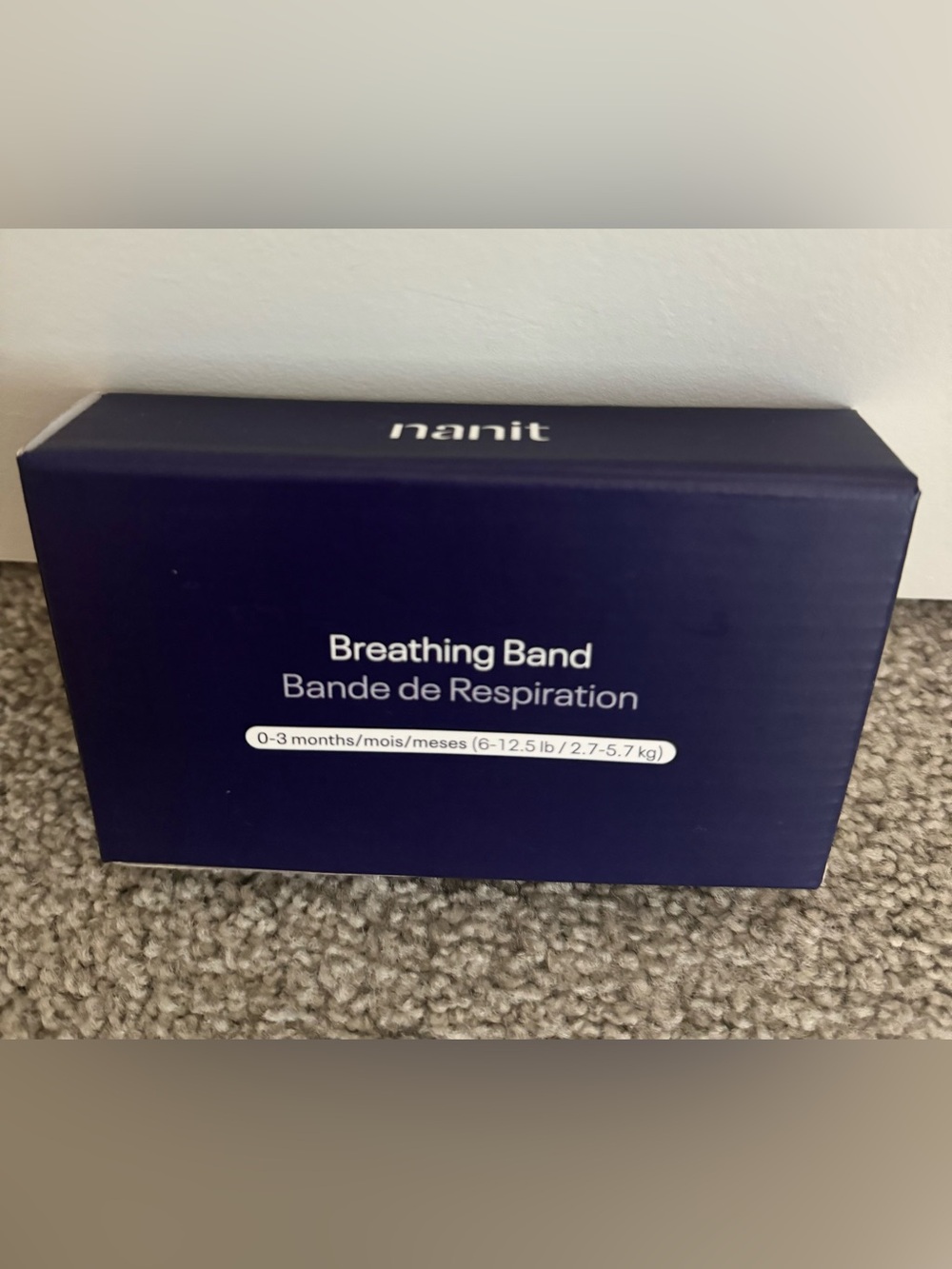 Brand New Nanit Breathing Band in Box (0-3 Months)